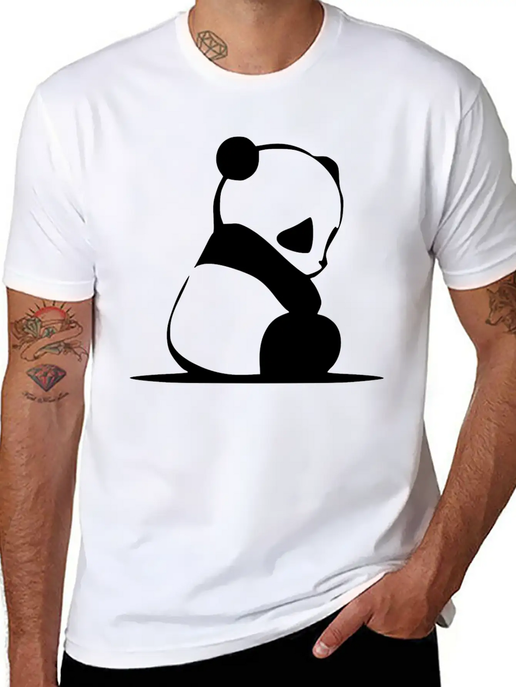 PANDA Unisex Casual T-Shirt – Clean Design For Daily Comfort