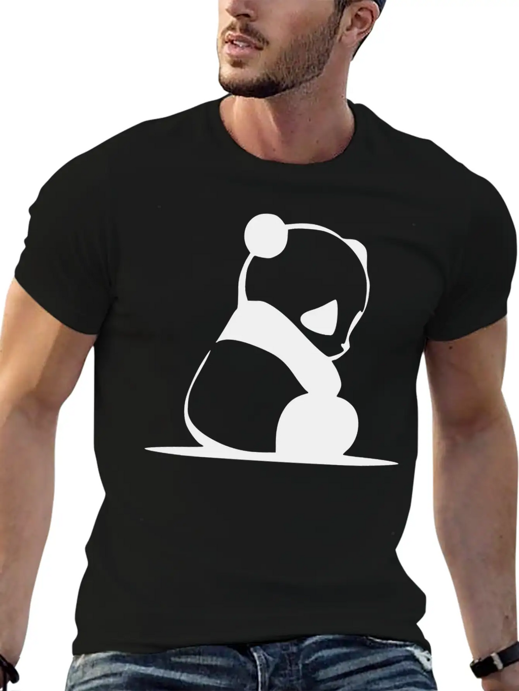 PANDA Unisex Casual T-Shirt – Clean Design For Daily Comfort