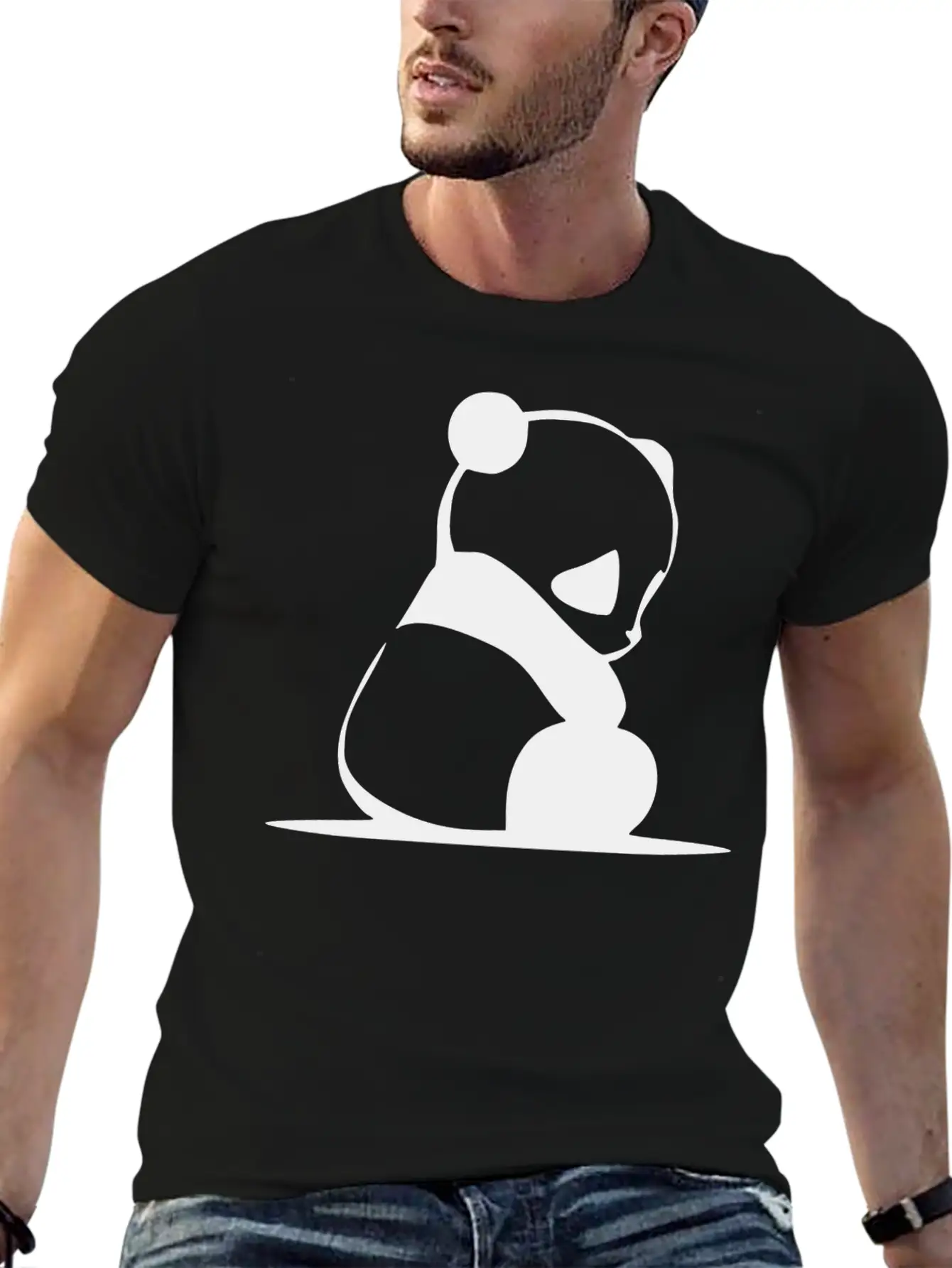 PANDA Unisex Casual T-Shirt – Clean Design For Daily Comfort