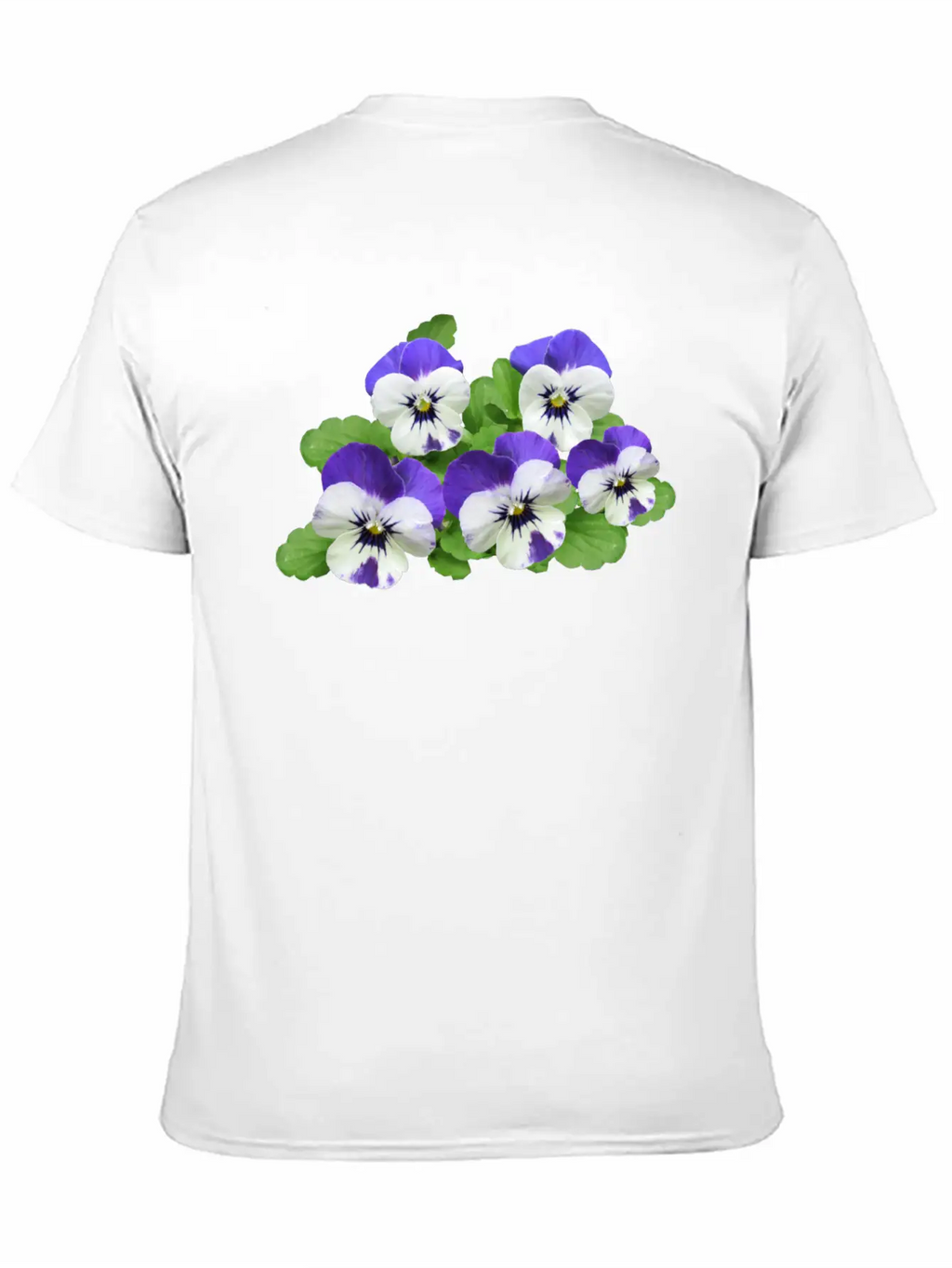 Pansy Stiefmuetterchen Blumen Flowers Garden Garte Stylish Everyday T-Shirt – Unisex Basic Cotton Tee