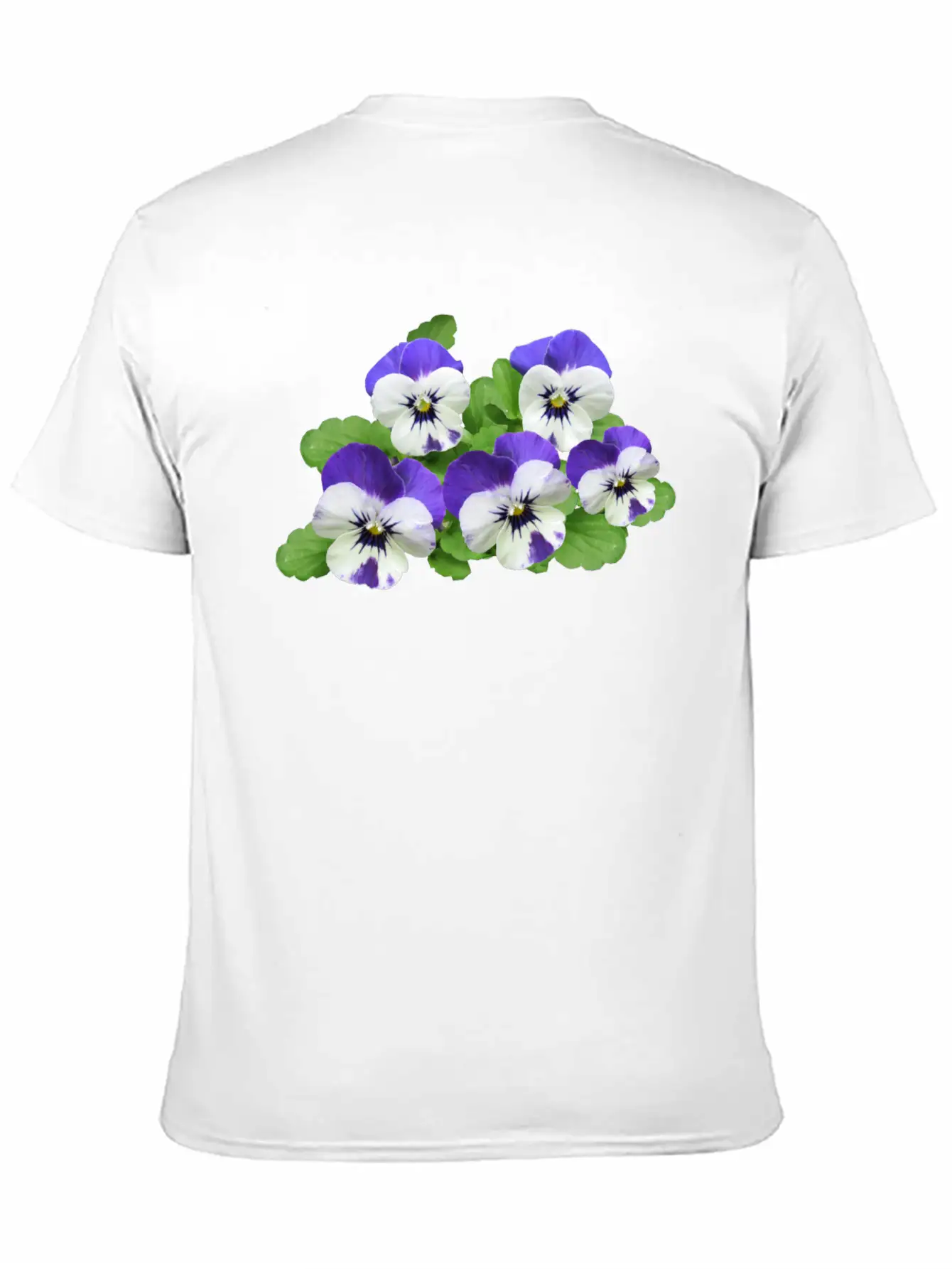 Pansy Stiefmuetterchen Blumen Flowers Garden Garte Stylish Everyday T-Shirt – Unisex Basic Cotton Tee