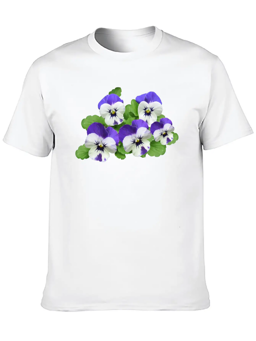 Pansy Stiefmuetterchen Blumen Flowers Garden Garte Stylish Everyday T-Shirt – Unisex Basic Cotton Tee