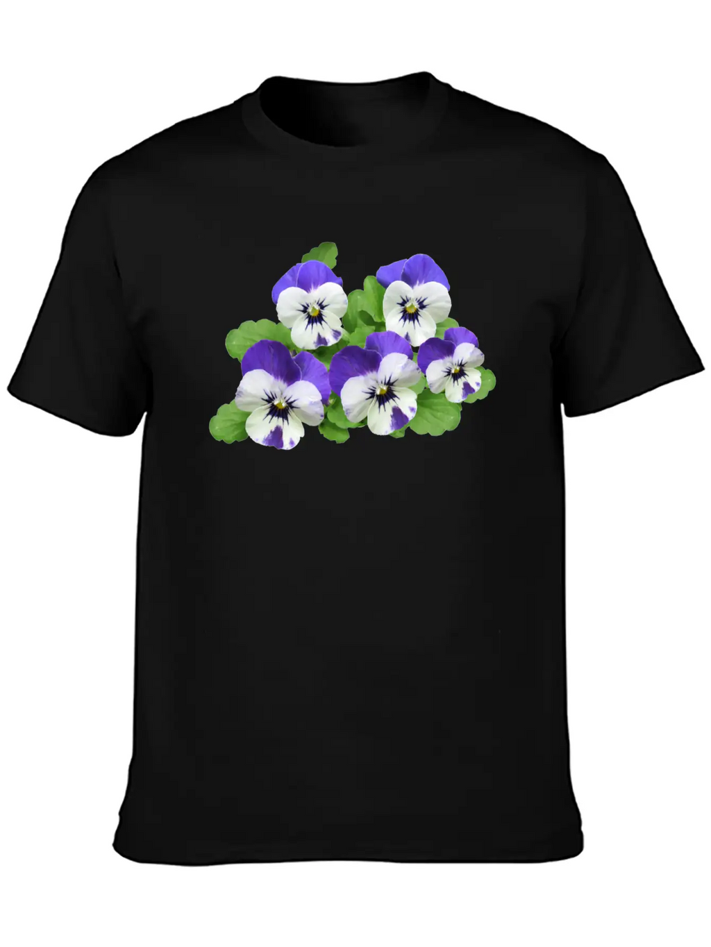 Pansy Stiefmuetterchen Blumen Flowers Garden Garte Stylish Everyday T-Shirt – Unisex Basic Cotton Tee