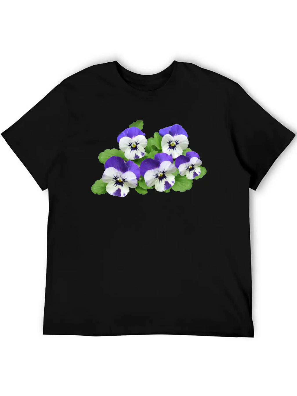 Pansy Stiefmuetterchen Blumen Flowers Garden Garte Stylish Everyday T-Shirt – Unisex Basic Cotton Tee