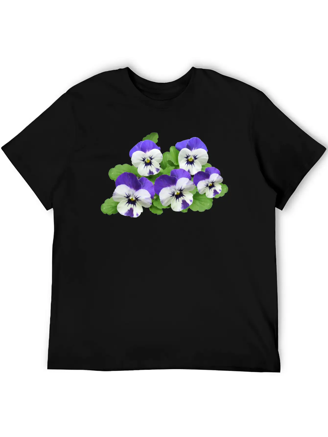 Pansy Stiefmuetterchen Blumen Flowers Garden Garte Stylish Everyday T-Shirt – Unisex Basic Cotton Tee