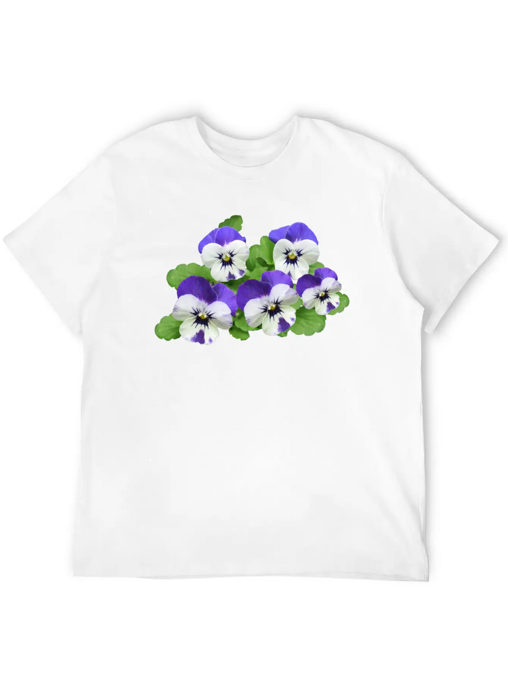 Pansy Stiefmuetterchen Blumen Flowers Garden Garte Stylish Everyday T-Shirt – Unisex Basic Cotton Tee