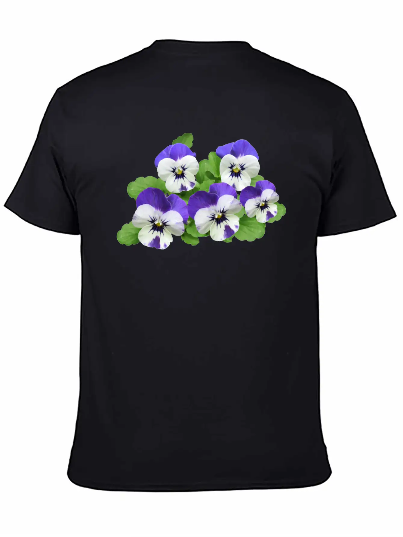 Pansy Stiefmuetterchen Blumen Flowers Garden Garte Stylish Everyday T-Shirt – Unisex Basic Cotton Tee