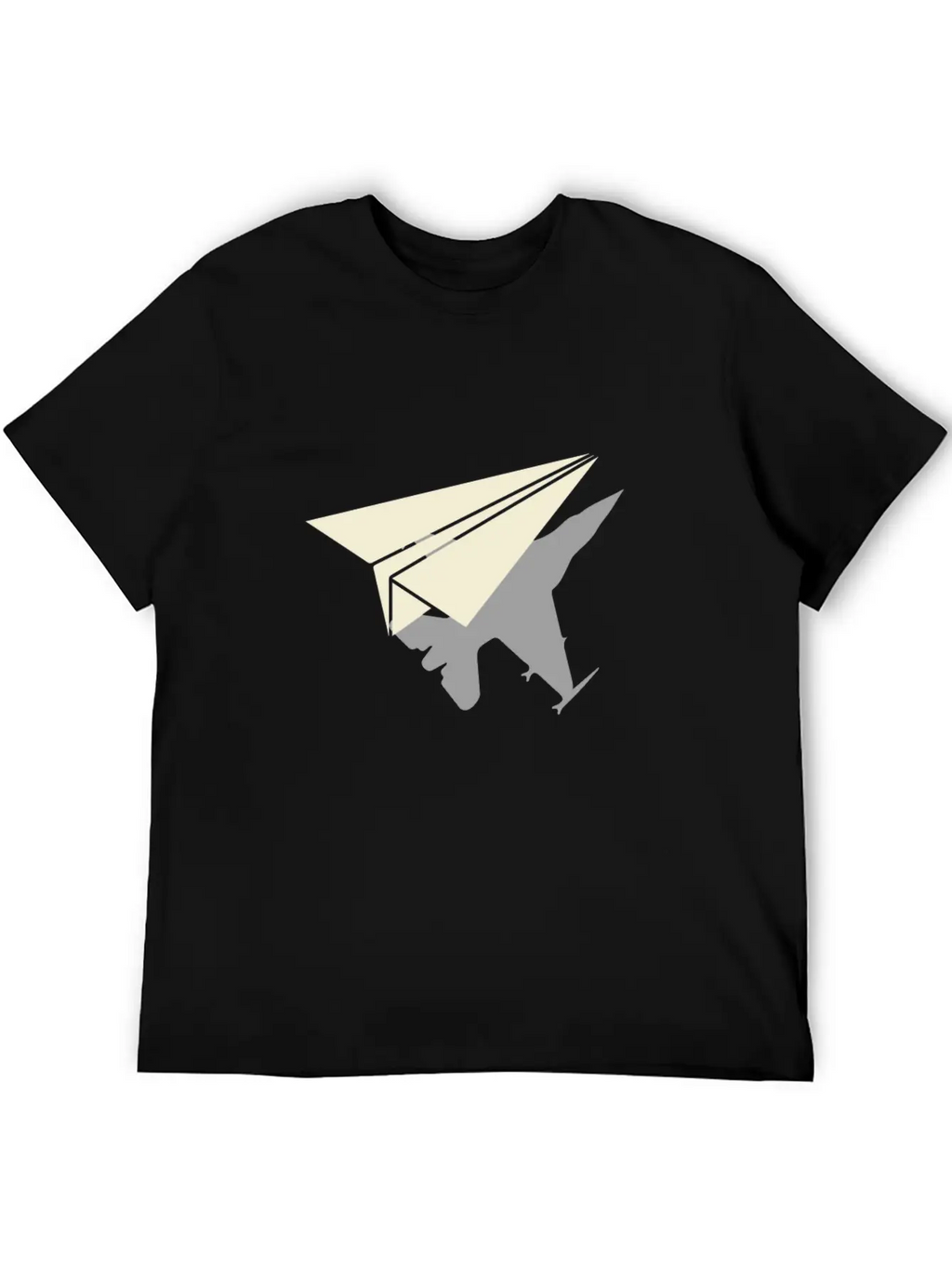 Paper Airplane Shadow B2 Spirt Essential Cotton Tee For Daily Outfits – Unisex Style