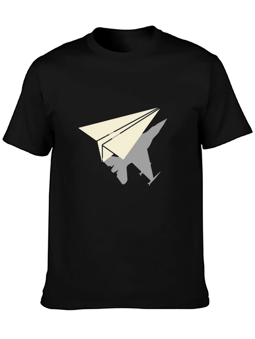 Paper Airplane Shadow B2 Spirt Essential Cotton Tee For Daily Outfits – Unisex Style