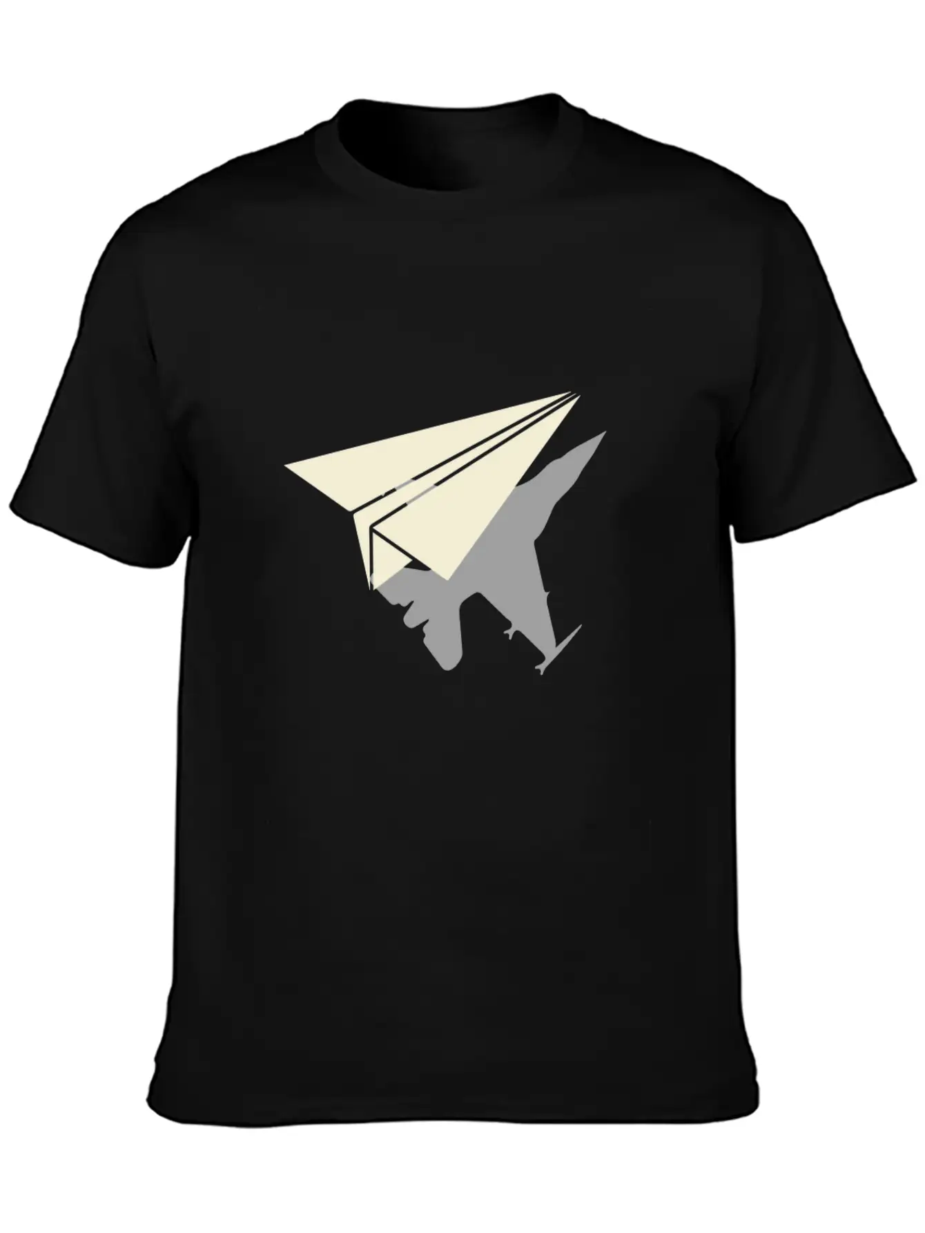 Paper Airplane Shadow B2 Spirt Essential Cotton Tee For Daily Outfits – Unisex Style