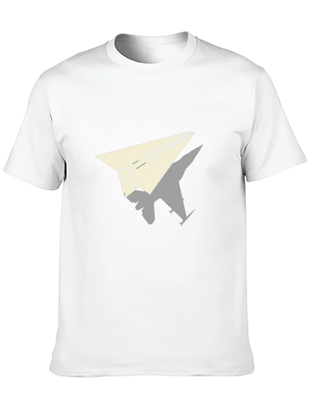 Paper Airplane Shadow B2 Spirt Essential Cotton Tee For Daily Outfits – Unisex Style