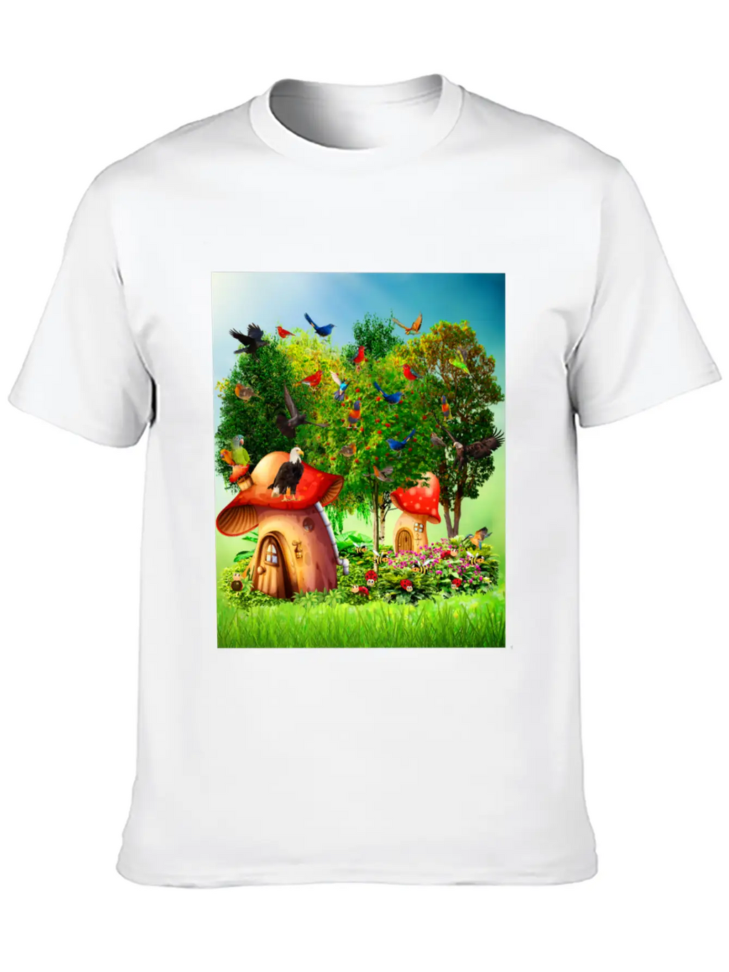 Paradise Forest Casual Graphic T-Shirt – Simple And Comfortable Daily Wear