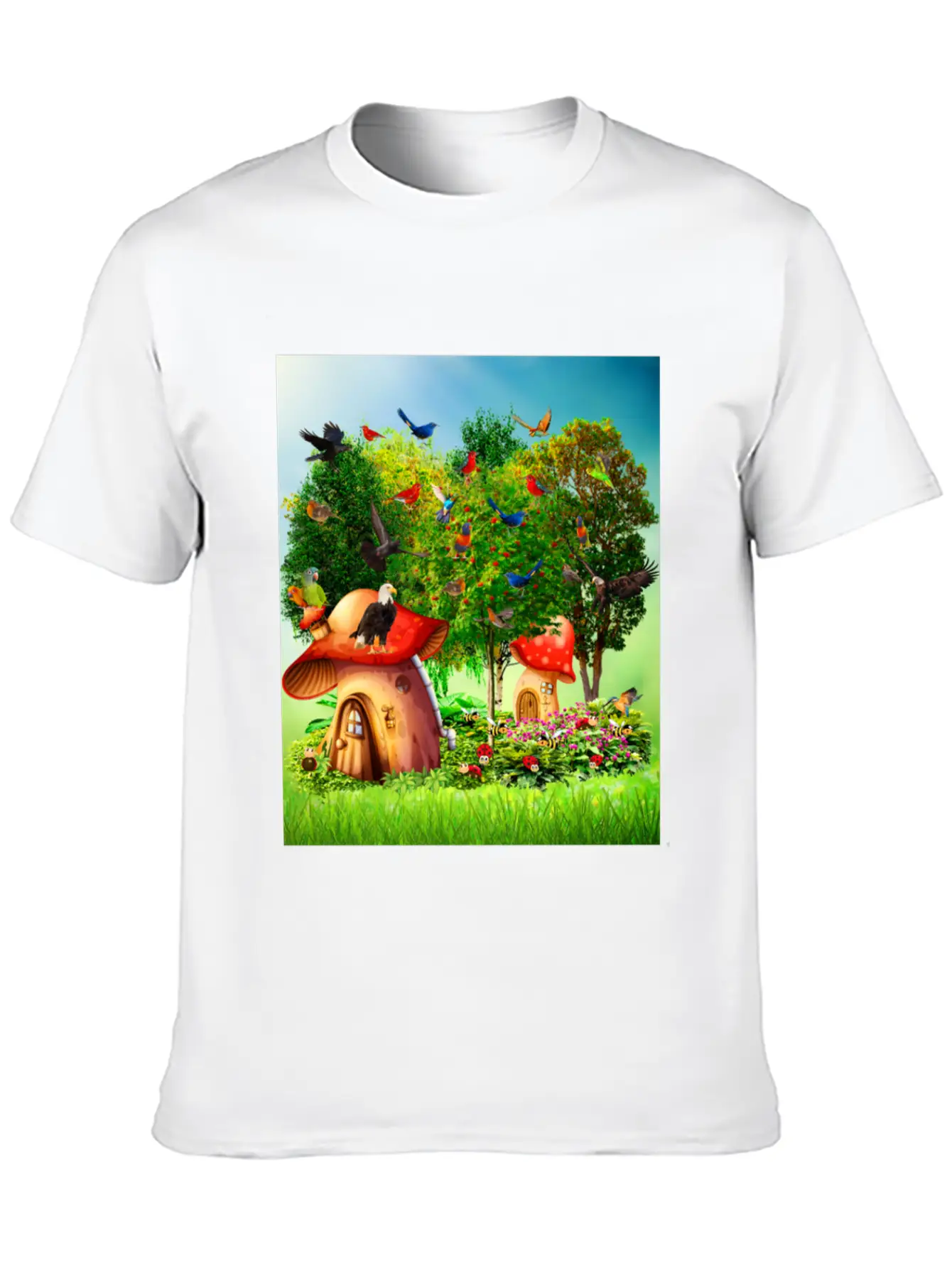 Paradise Forest Casual Graphic T-Shirt – Simple And Comfortable Daily Wear