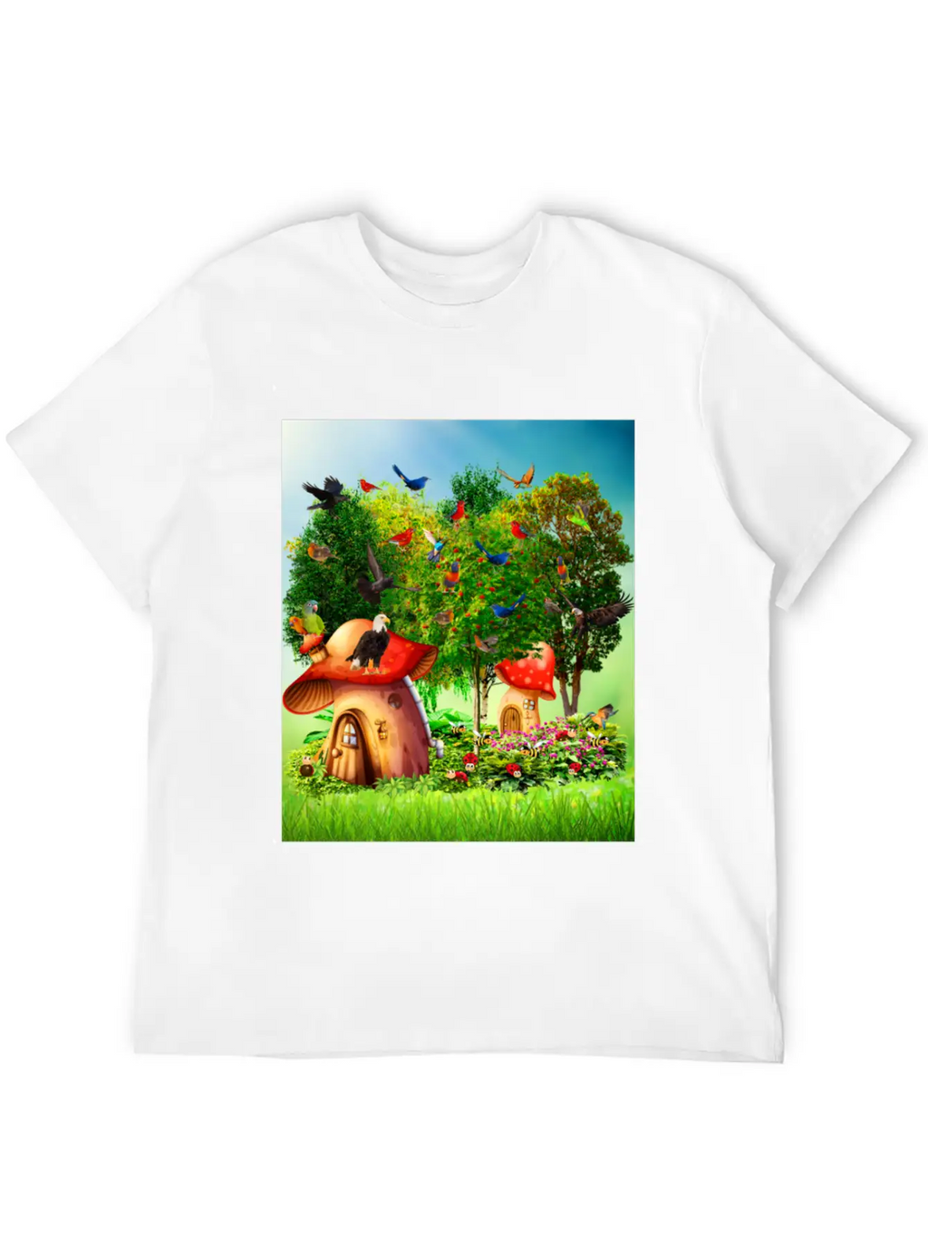 Paradise Forest Casual Graphic T-Shirt – Simple And Comfortable Daily Wear