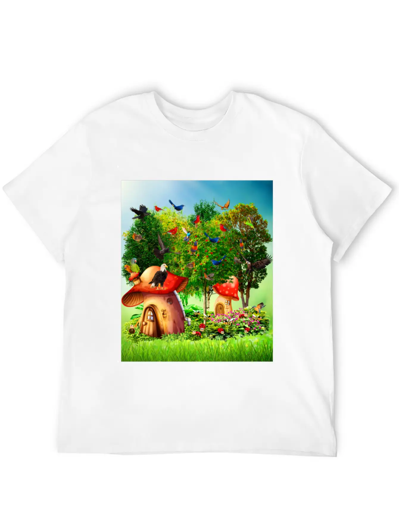 Paradise Forest Casual Graphic T-Shirt – Simple And Comfortable Daily Wear