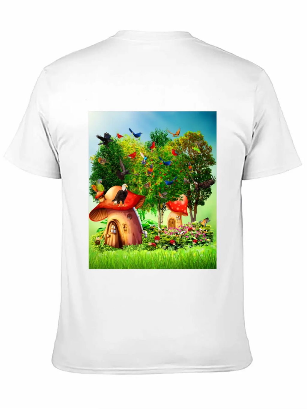 Paradise Forest Casual Graphic T-Shirt – Simple And Comfortable Daily Wear