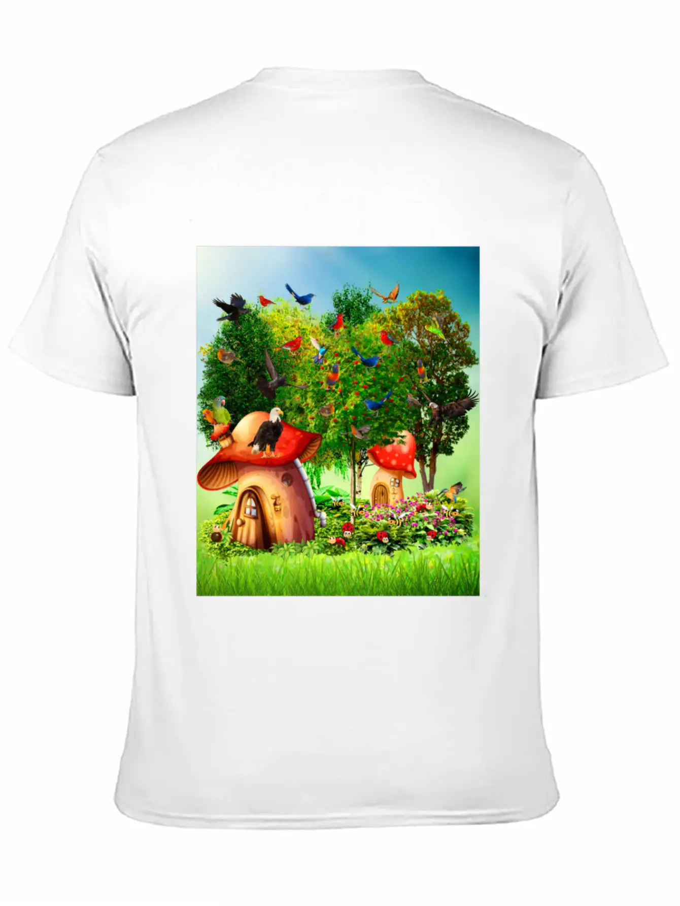 Paradise Forest Casual Graphic T-Shirt – Simple And Comfortable Daily Wear