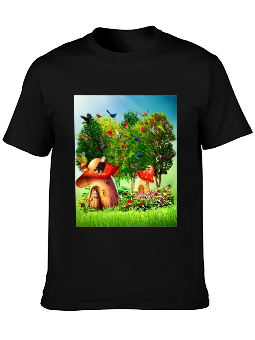 Paradise Forest Casual Graphic T-Shirt – Simple And Comfortable Daily Wear
