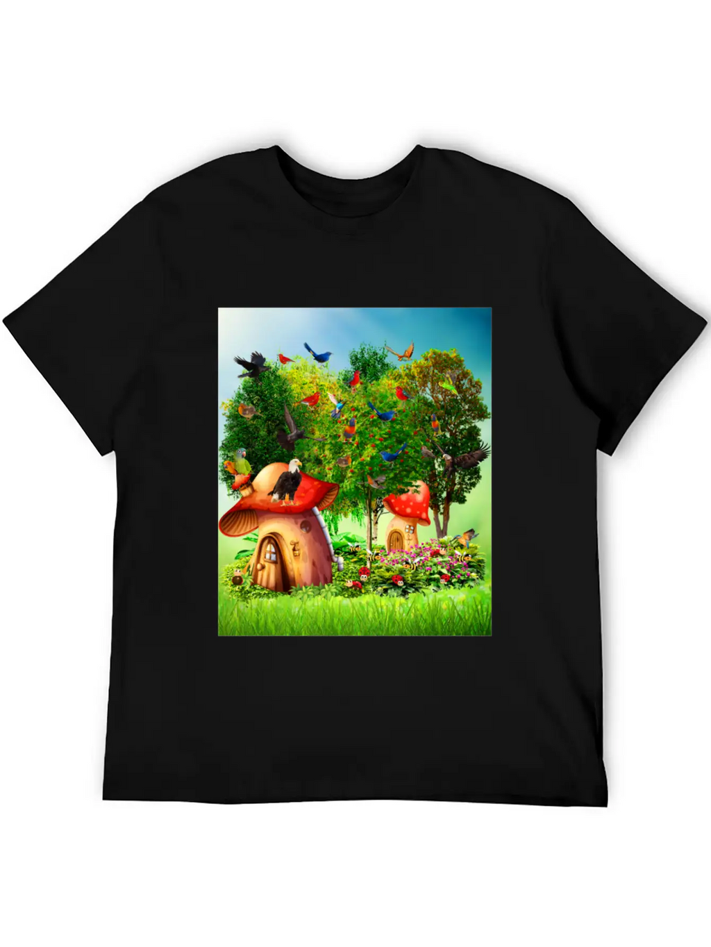Paradise Forest Casual Graphic T-Shirt – Simple And Comfortable Daily Wear