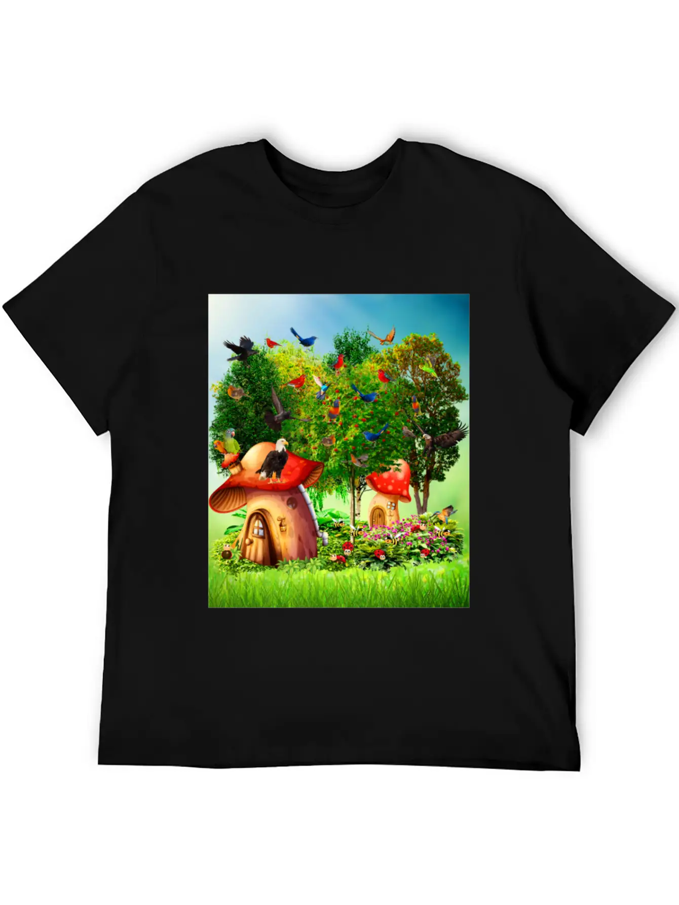Paradise Forest Casual Graphic T-Shirt – Simple And Comfortable Daily Wear