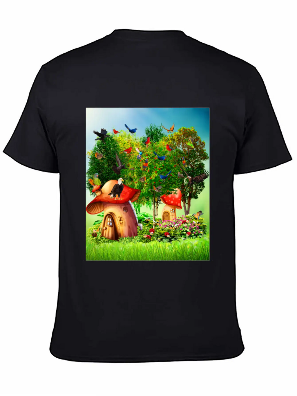 Paradise Forest Casual Graphic T-Shirt – Simple And Comfortable Daily Wear