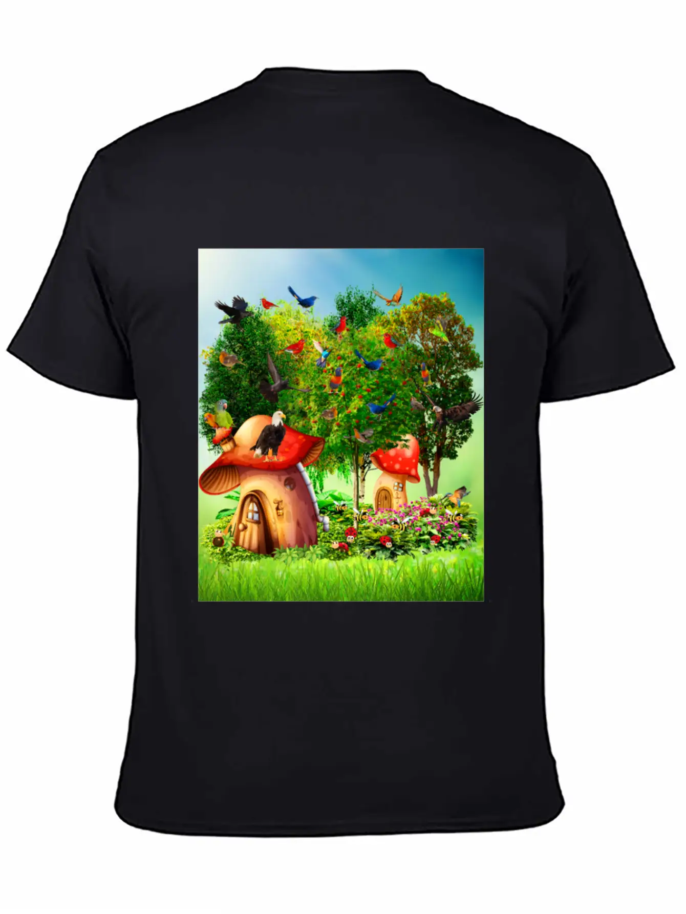 Paradise Forest Casual Graphic T-Shirt – Simple And Comfortable Daily Wear