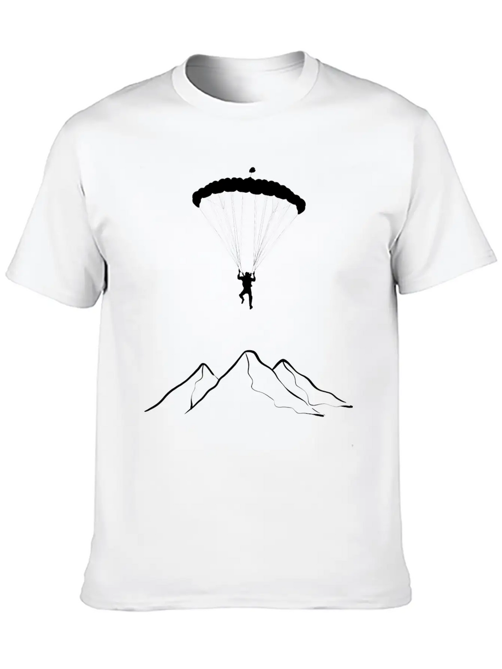 Paragliding Mountains Mountaineer Gift Unisex Casual T-Shirt – Clean Design For Daily Comfort