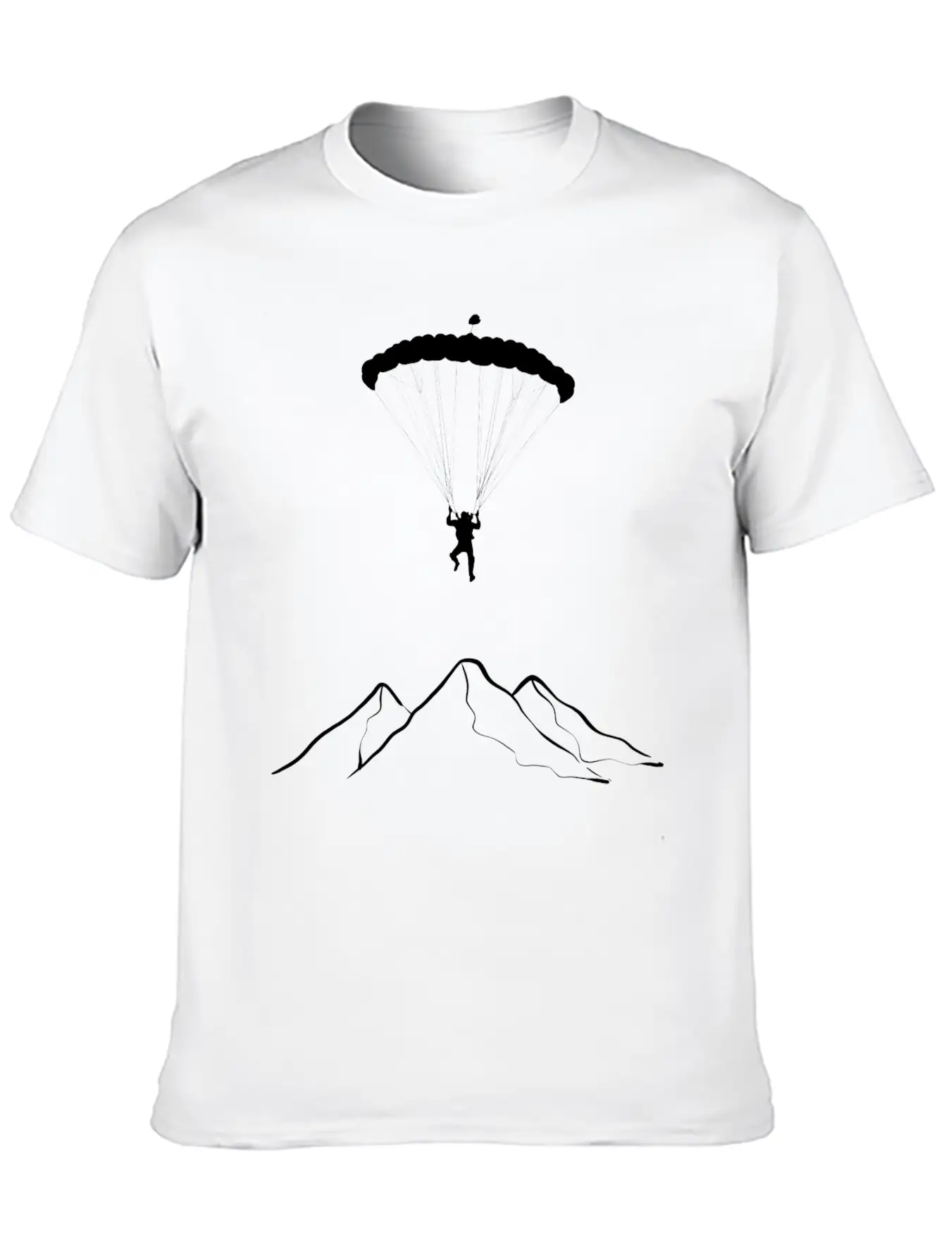 Paragliding Mountains Mountaineer Gift Unisex Casual T-Shirt – Clean Design For Daily Comfort