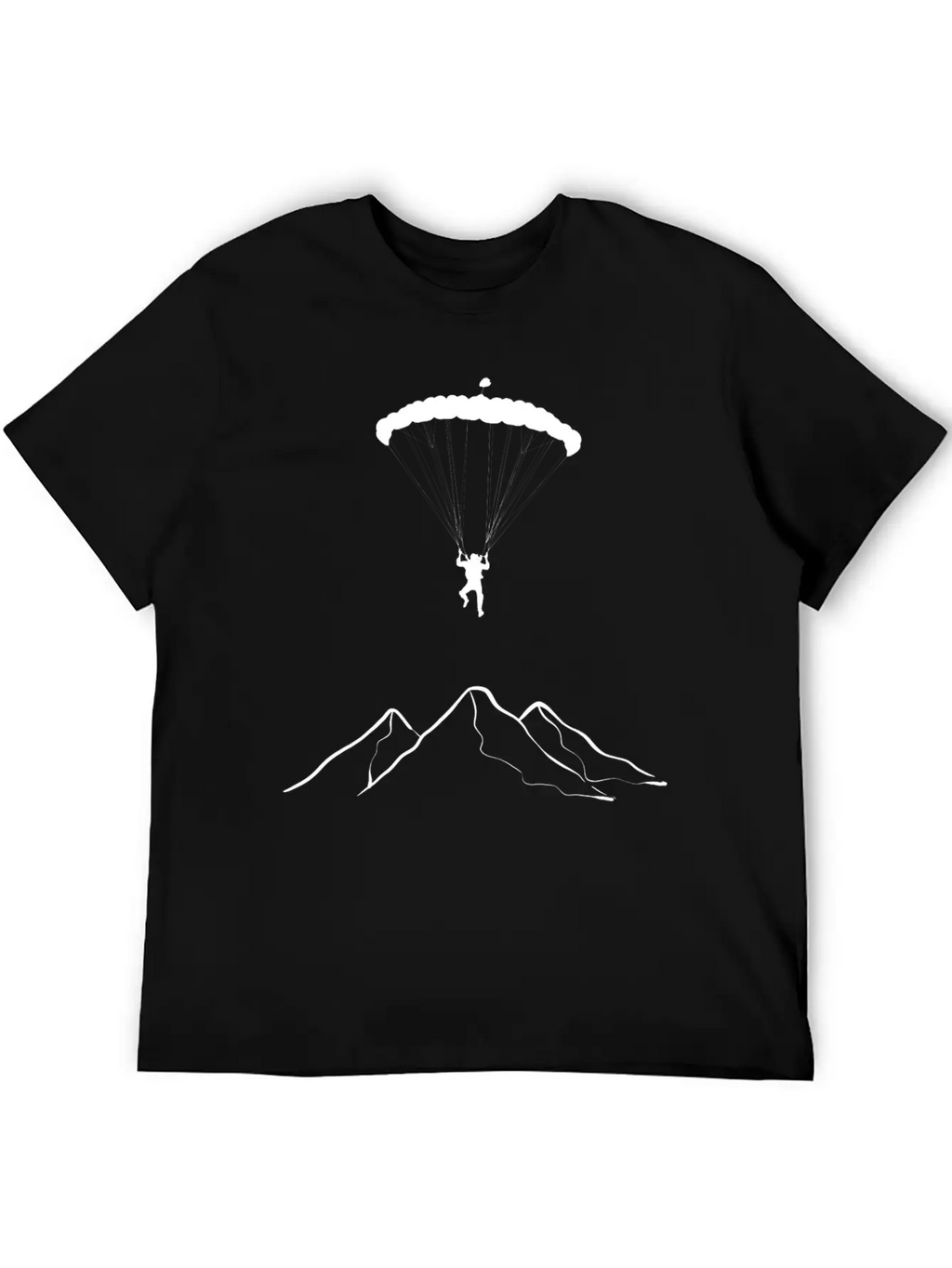 Paragliding Mountains Mountaineer Gift Unisex Casual T-Shirt – Clean Design For Daily Comfort