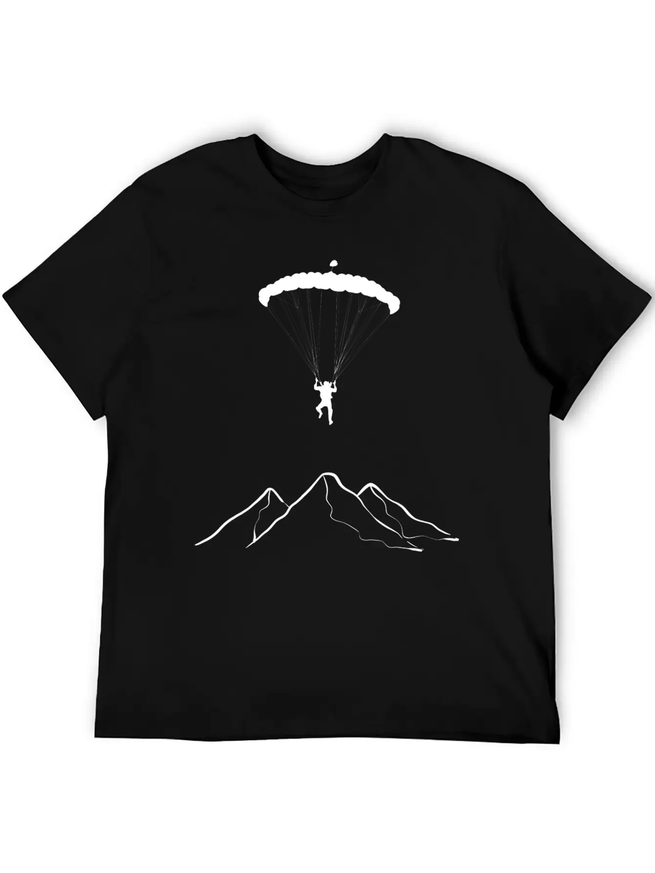 Paragliding Mountains Mountaineer Gift Unisex Casual T-Shirt – Clean Design For Daily Comfort