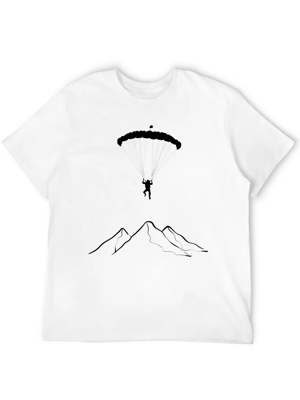 Paragliding Mountains Mountaineer Gift Unisex Casual T-Shirt – Clean Design For Daily Comfort