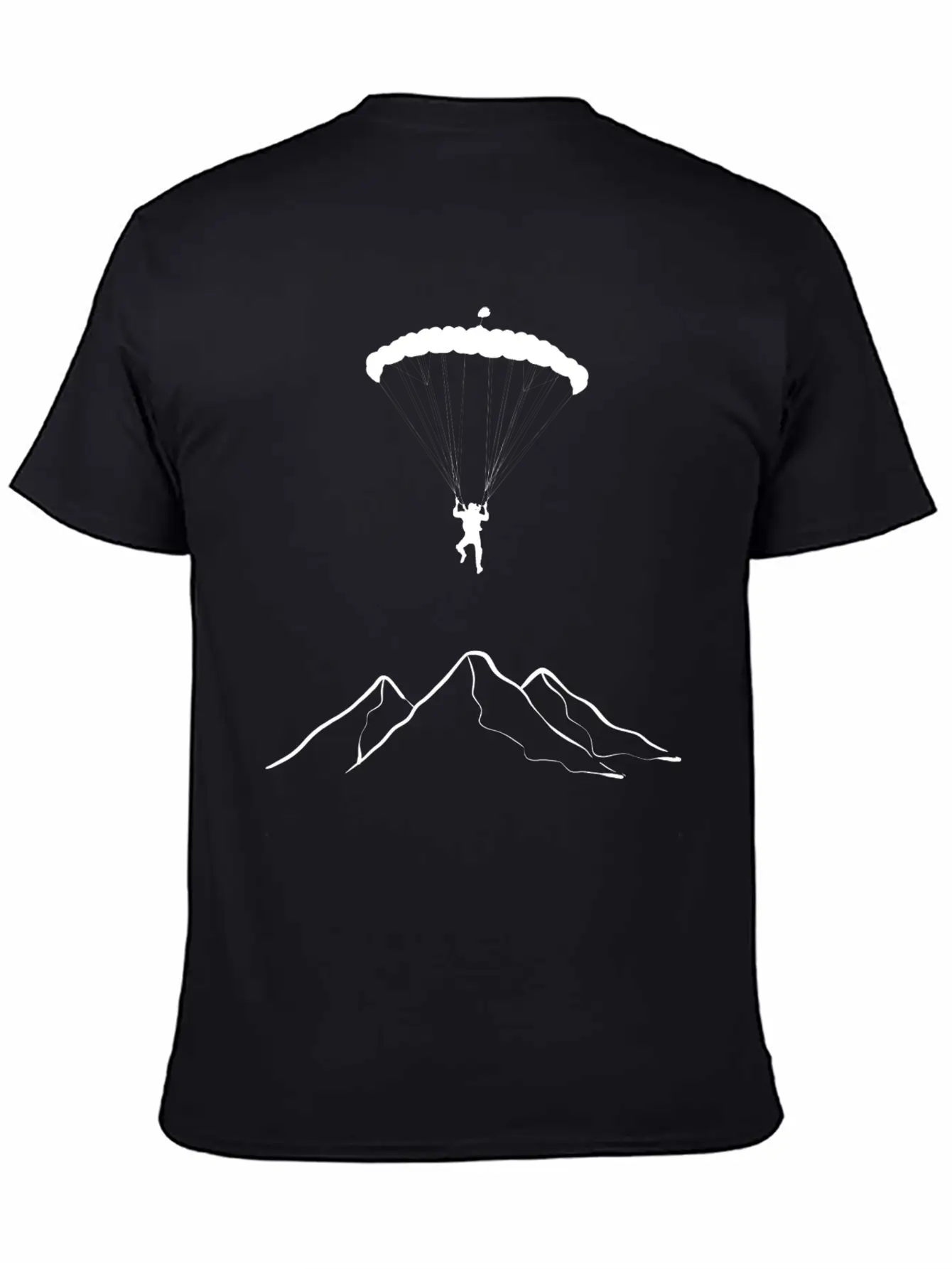 Paragliding Mountains Mountaineer Gift Unisex Casual T-Shirt – Clean Design For Daily Comfort