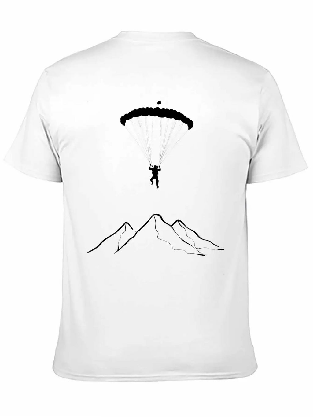 Paragliding Mountains Mountaineer Gift Unisex Casual T-Shirt – Clean Design For Daily Comfort