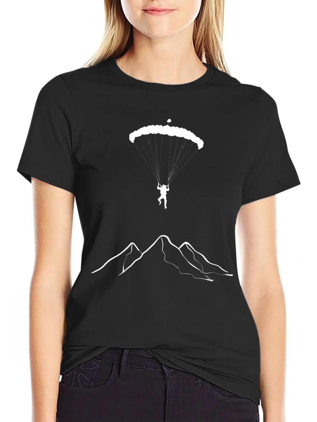 Paragliding Mountains Mountaineer Gift Unisex Casual T-Shirt – Clean Design For Daily Comfort