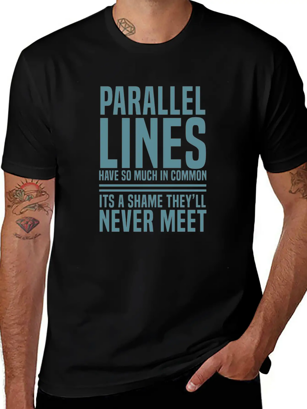 Parallel Lines Classic Fit Graphic Tee For Daily Comfort – Unisex Cotton Shirt