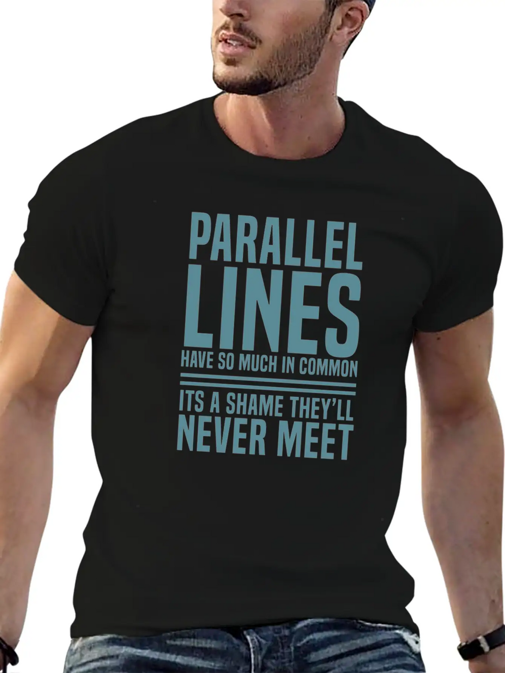 Parallel Lines Classic Fit Graphic Tee For Daily Comfort – Unisex Cotton Shirt