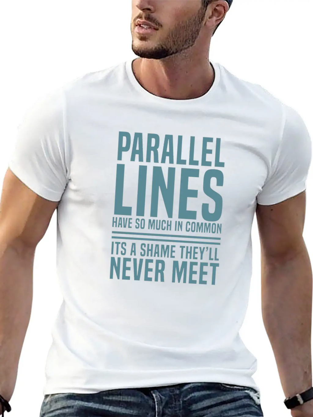 Parallel Lines Classic Fit Graphic Tee For Daily Comfort – Unisex Cotton Shirt