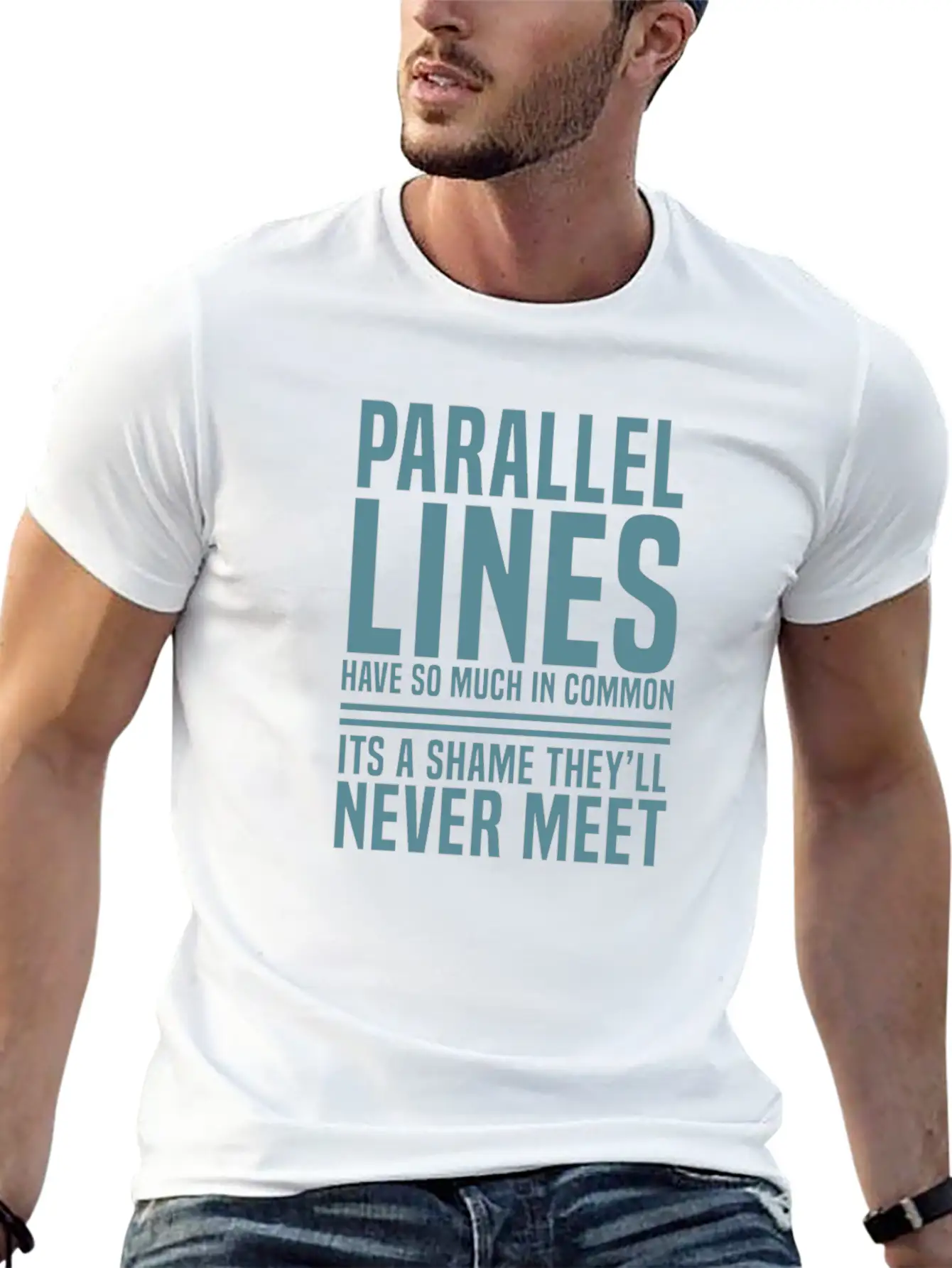 Parallel Lines Classic Fit Graphic Tee For Daily Comfort – Unisex Cotton Shirt