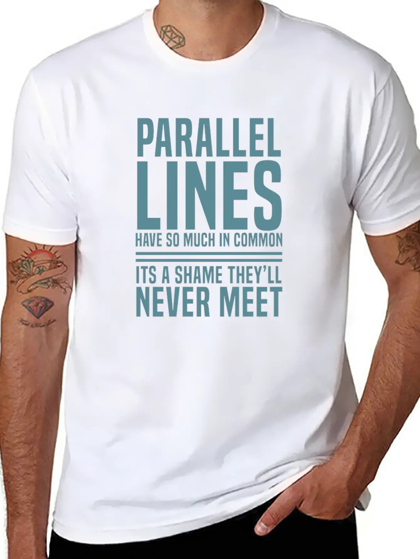 Parallel Lines Classic Fit Graphic Tee For Daily Comfort – Unisex Cotton Shirt