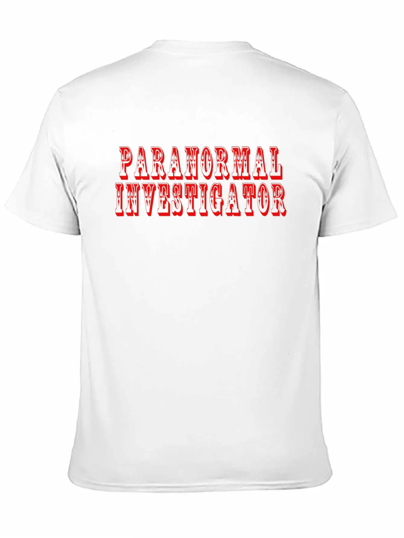 Paranormal Creepy Ghost Hunter Unisex Casual T-Shirt – Clean Design For Daily Comfort