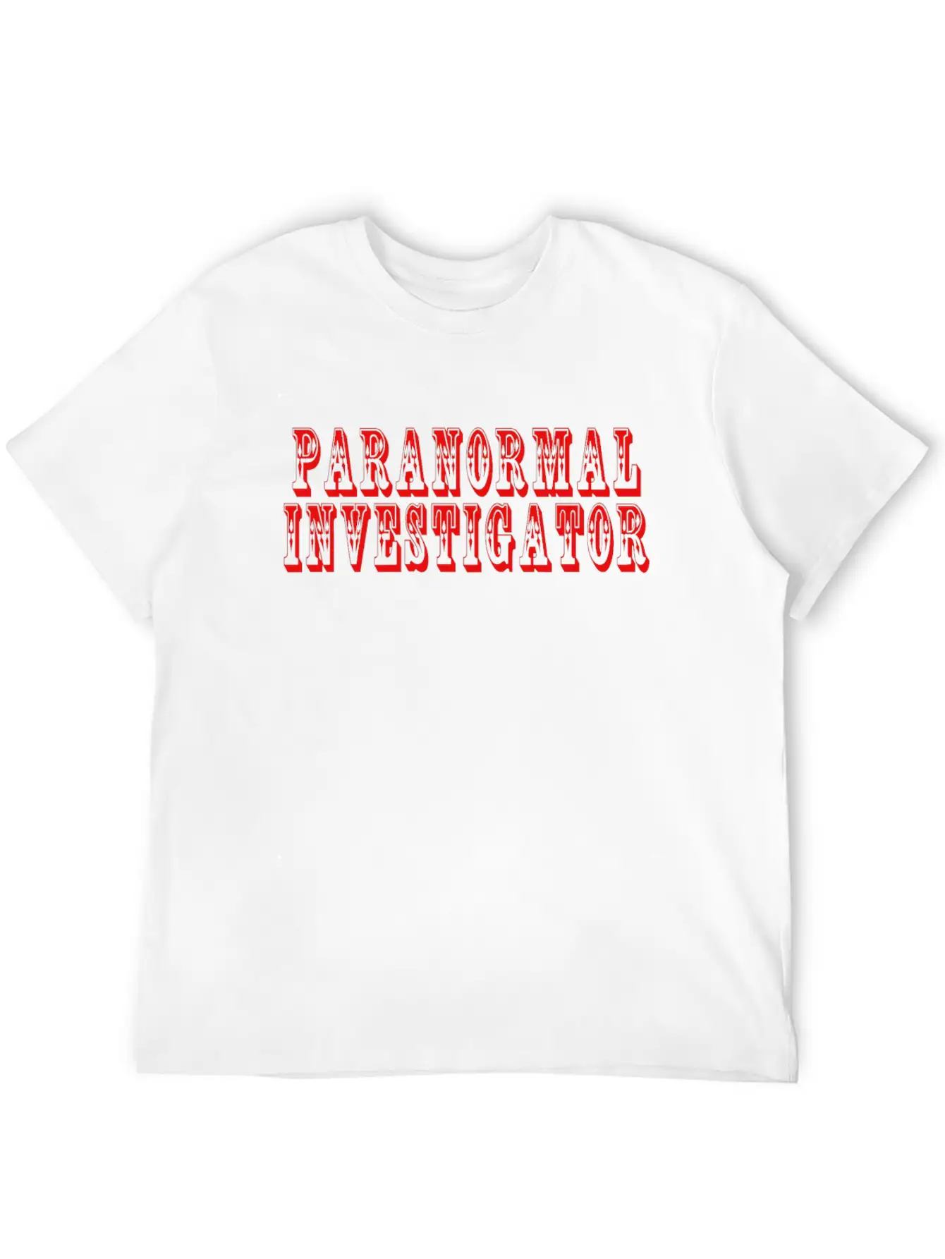 Paranormal Creepy Ghost Hunter Unisex Casual T-Shirt – Clean Design For Daily Comfort