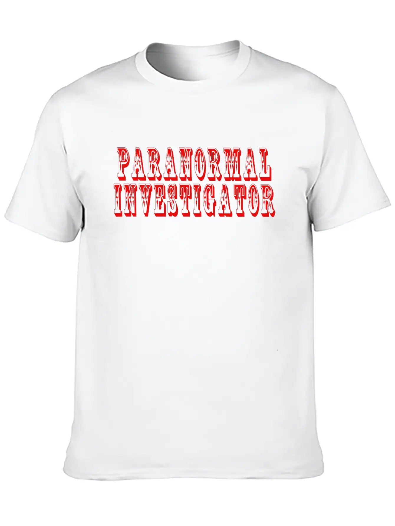 Paranormal Creepy Ghost Hunter Unisex Casual T-Shirt – Clean Design For Daily Comfort