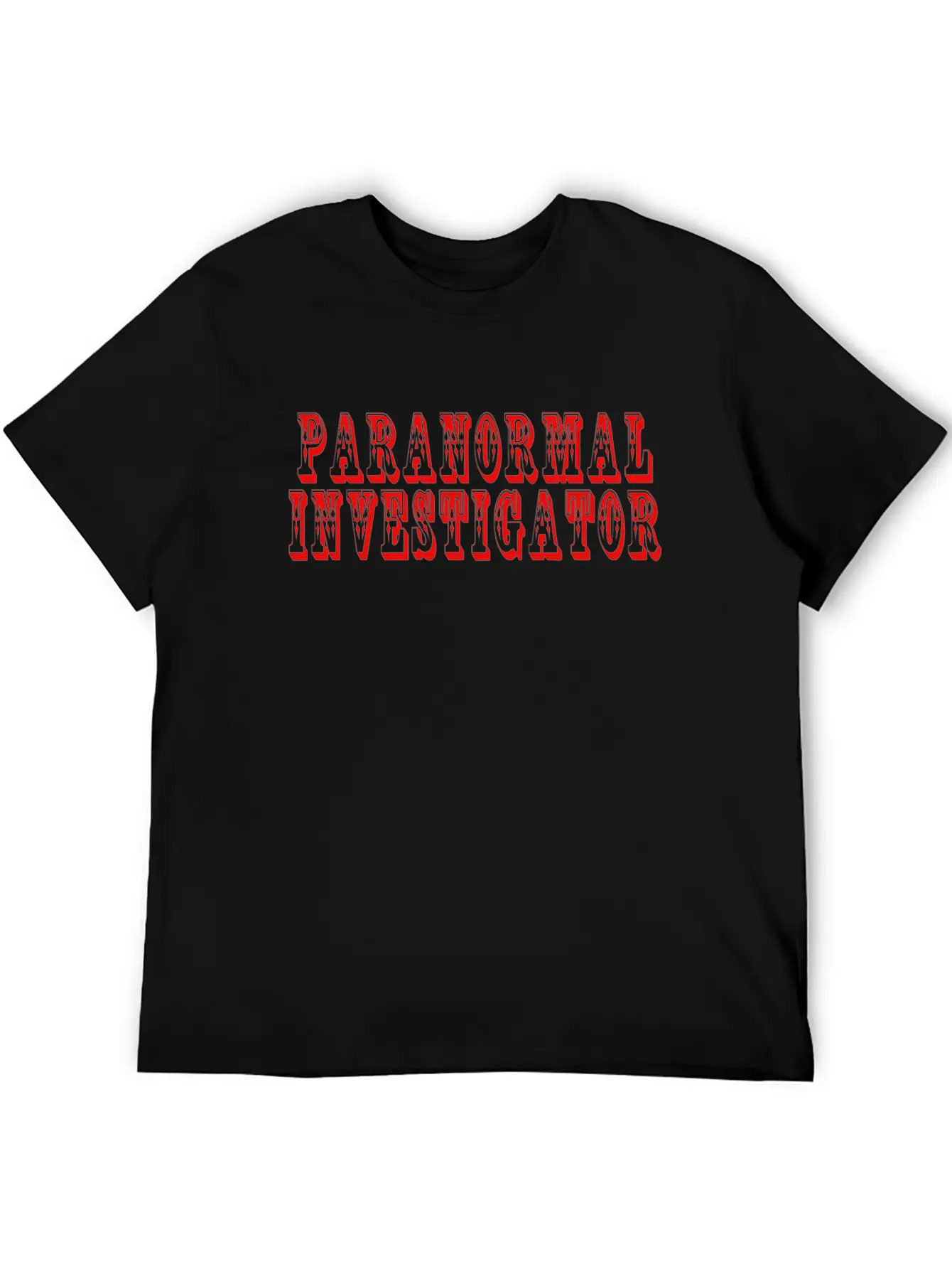Paranormal Creepy Ghost Hunter Unisex Casual T-Shirt – Clean Design For Daily Comfort