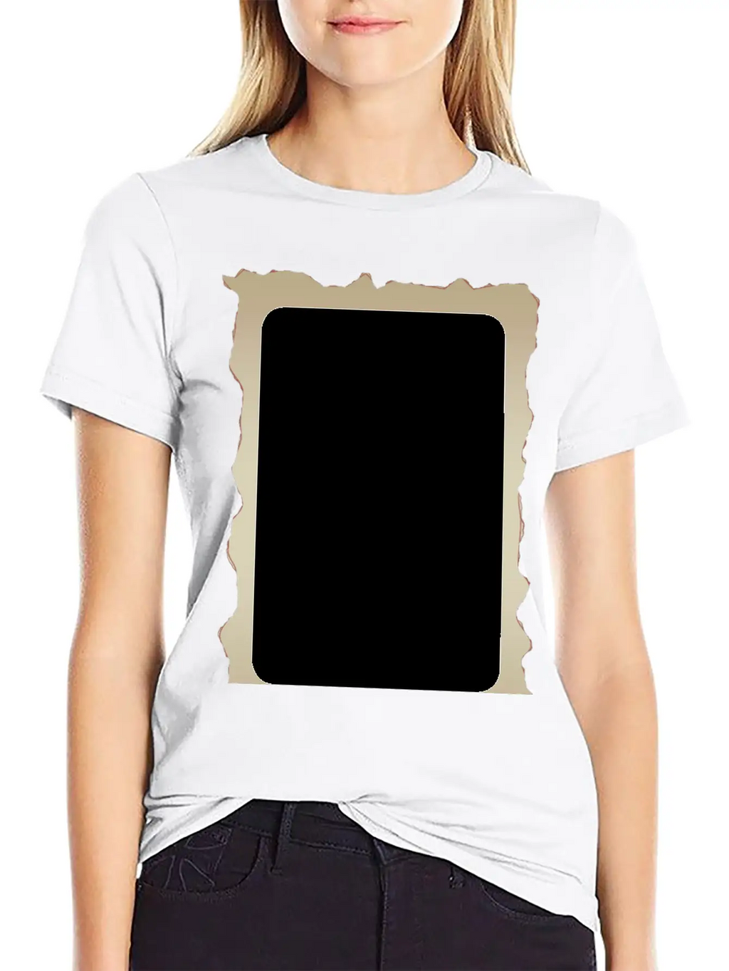 Parchment Border 1 Unisex Short Sleeve Soft Cotton T-Shirt – Casual Everyday Wear