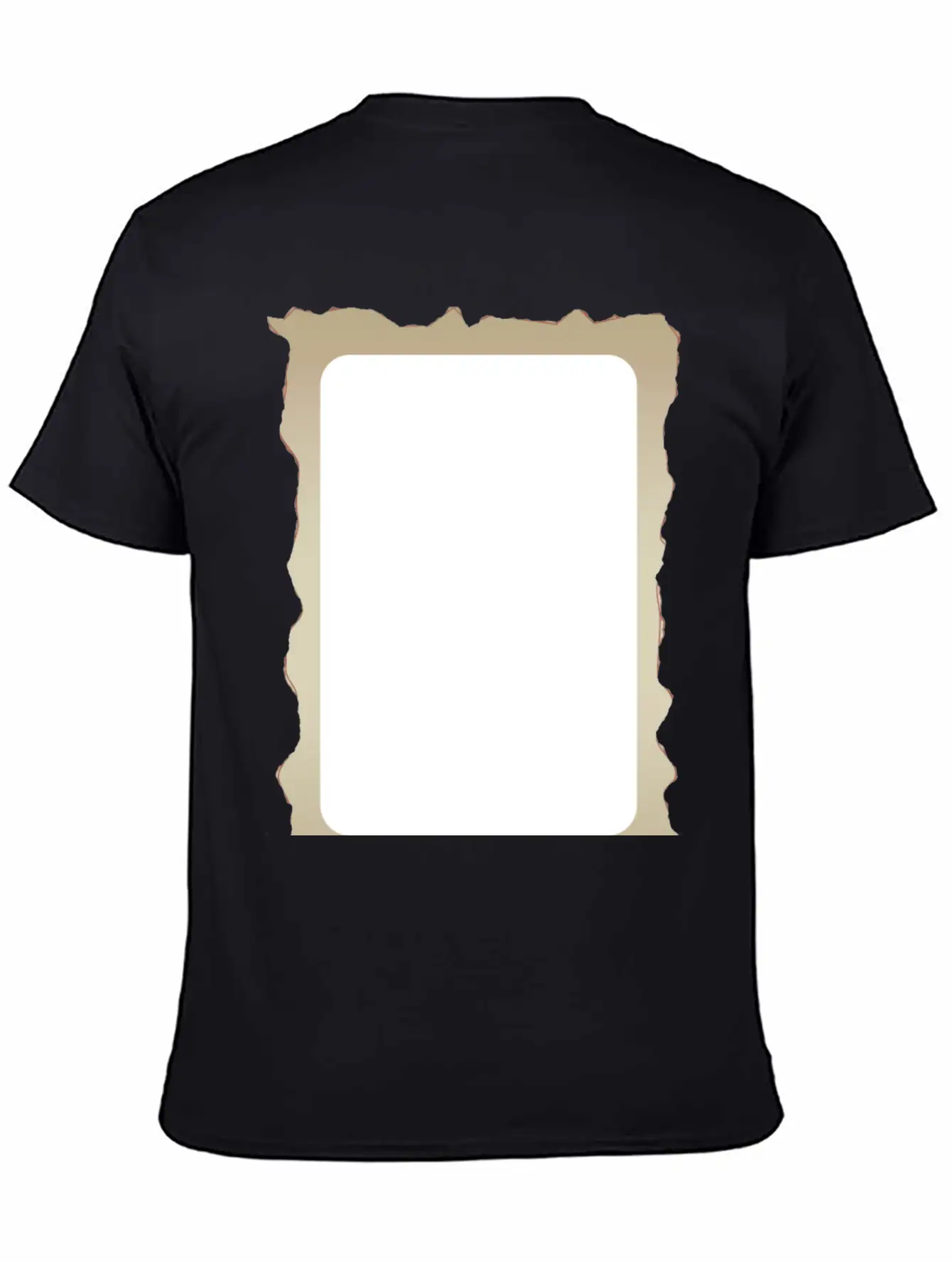 Parchment Border 1 Unisex Short Sleeve Soft Cotton T-Shirt – Casual Everyday Wear