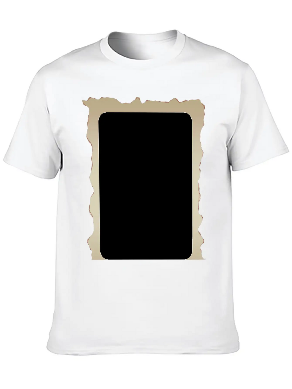 Parchment Border 1 Unisex Short Sleeve Soft Cotton T-Shirt – Casual Everyday Wear
