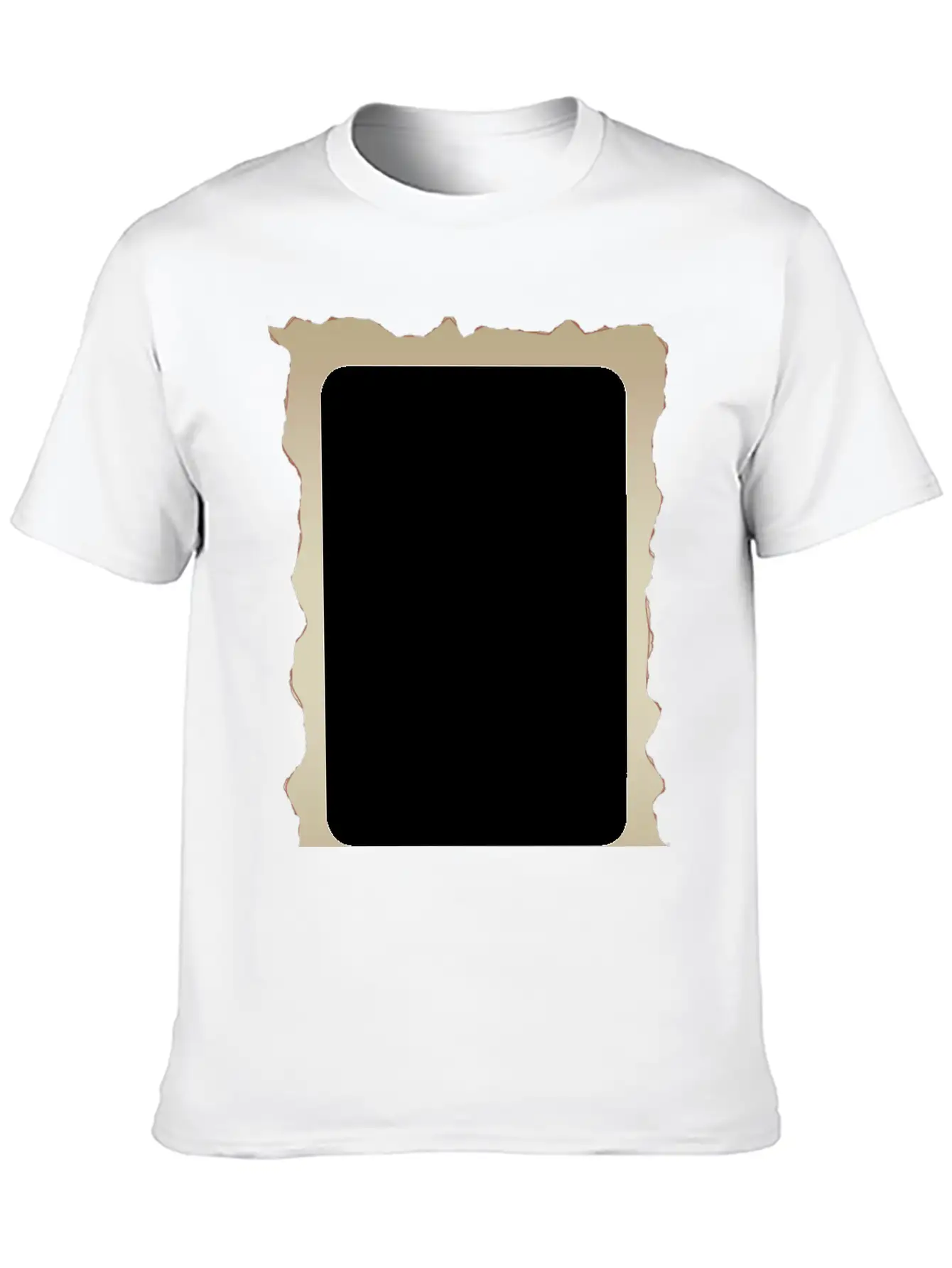 Parchment Border 1 Unisex Short Sleeve Soft Cotton T-Shirt – Casual Everyday Wear