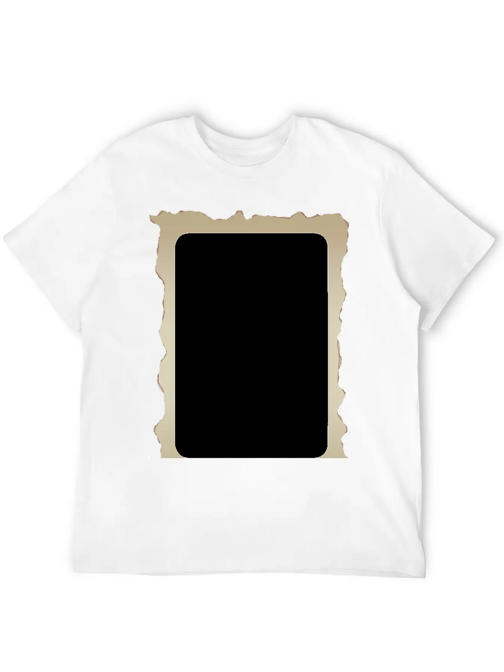 Parchment Border 1 Unisex Short Sleeve Soft Cotton T-Shirt – Casual Everyday Wear