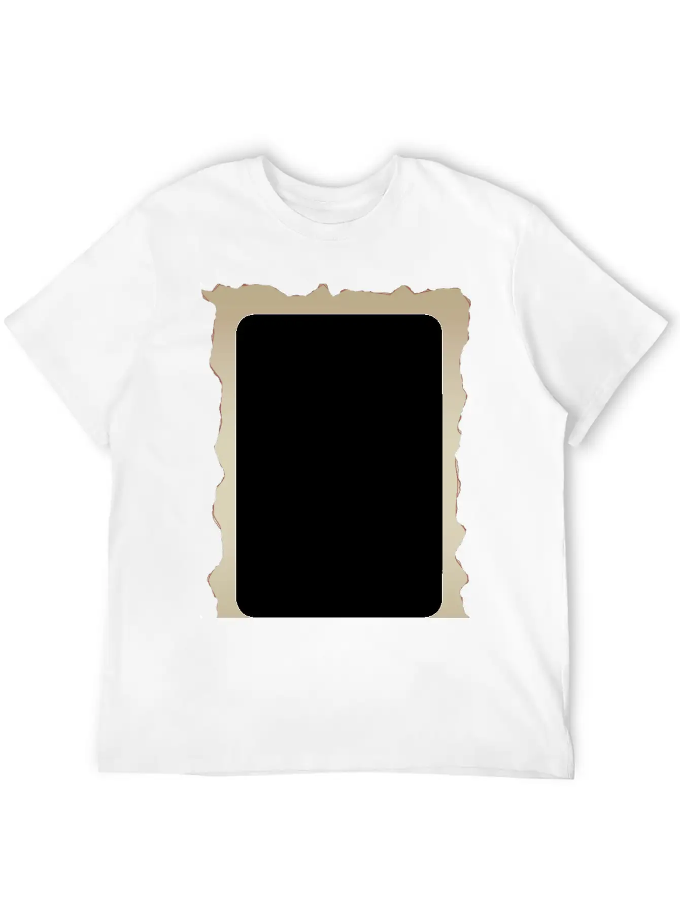 Parchment Border 1 Unisex Short Sleeve Soft Cotton T-Shirt – Casual Everyday Wear
