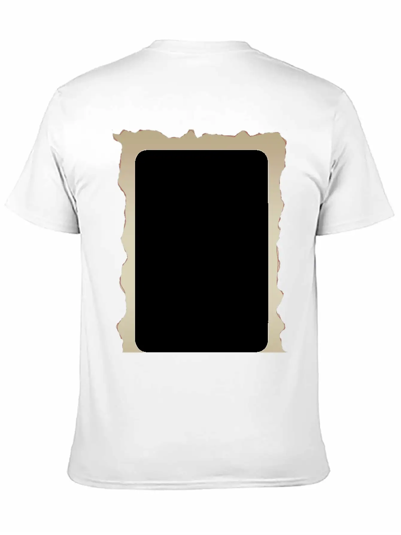 Parchment Border 1 Unisex Short Sleeve Soft Cotton T-Shirt – Casual Everyday Wear